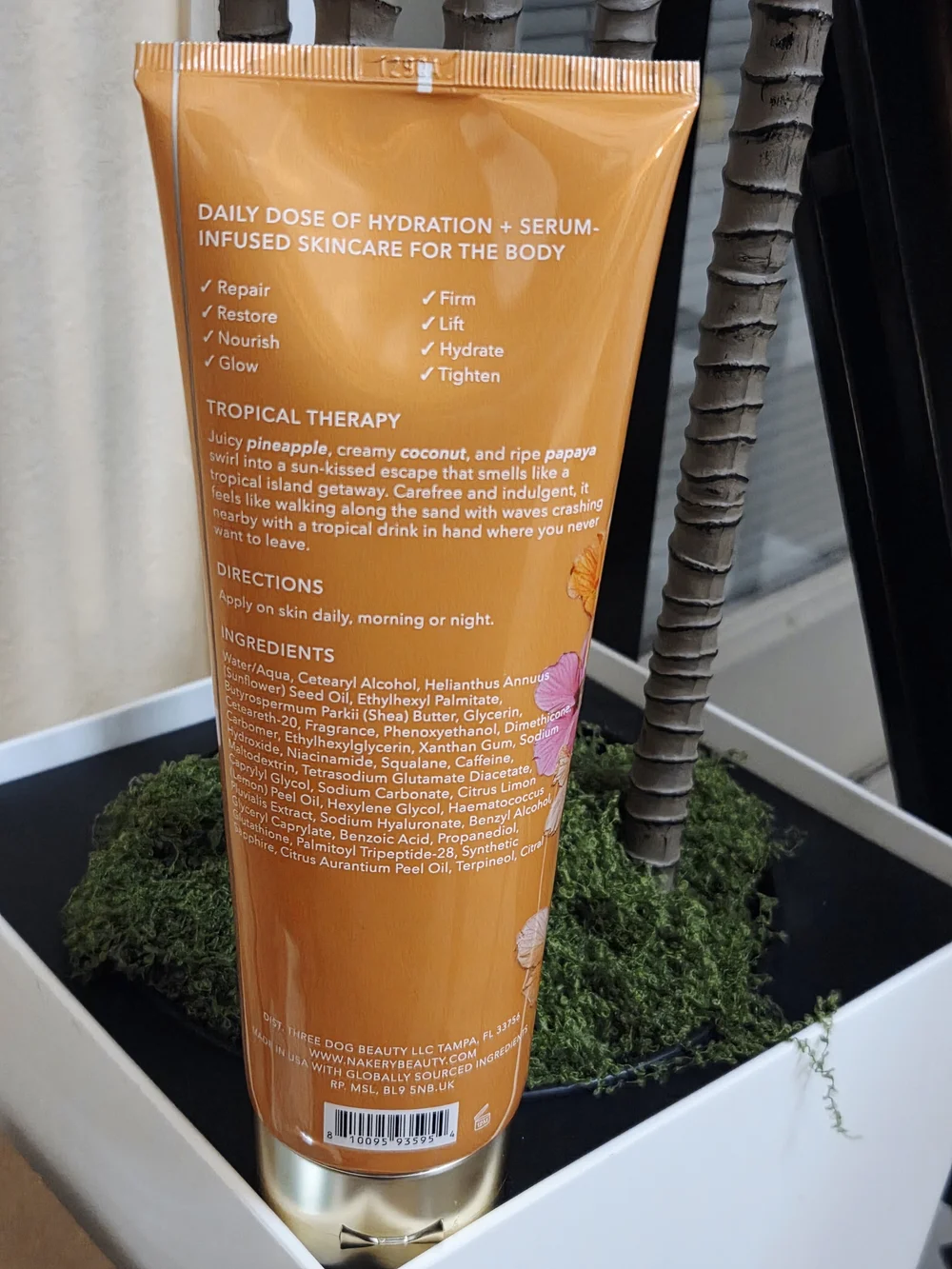 Nakery SkinFirm Body Cream – Crepe Smoothing + Lifting, 8.4 oz